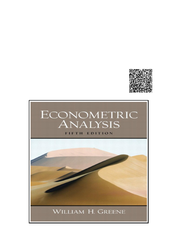 Econometric Analysis 5th Edition William H. Greene | PDF