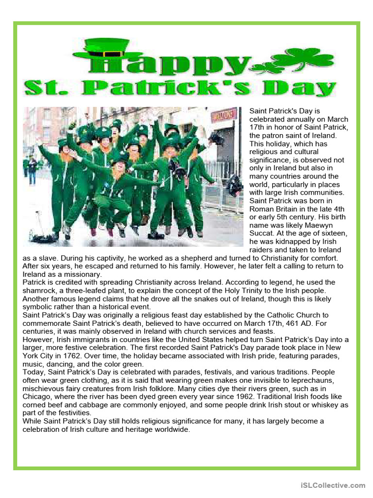 Happy Saint Patrick | PDF
