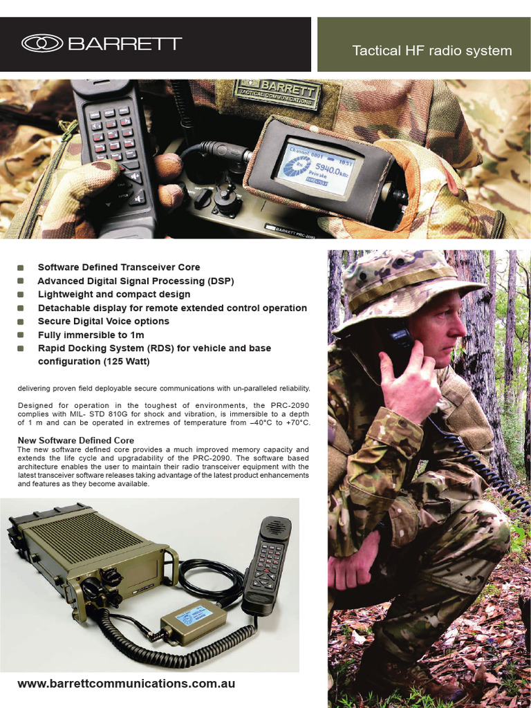 PRC-2090 Tactical HF Brochure English | PDF | Radio | Computing