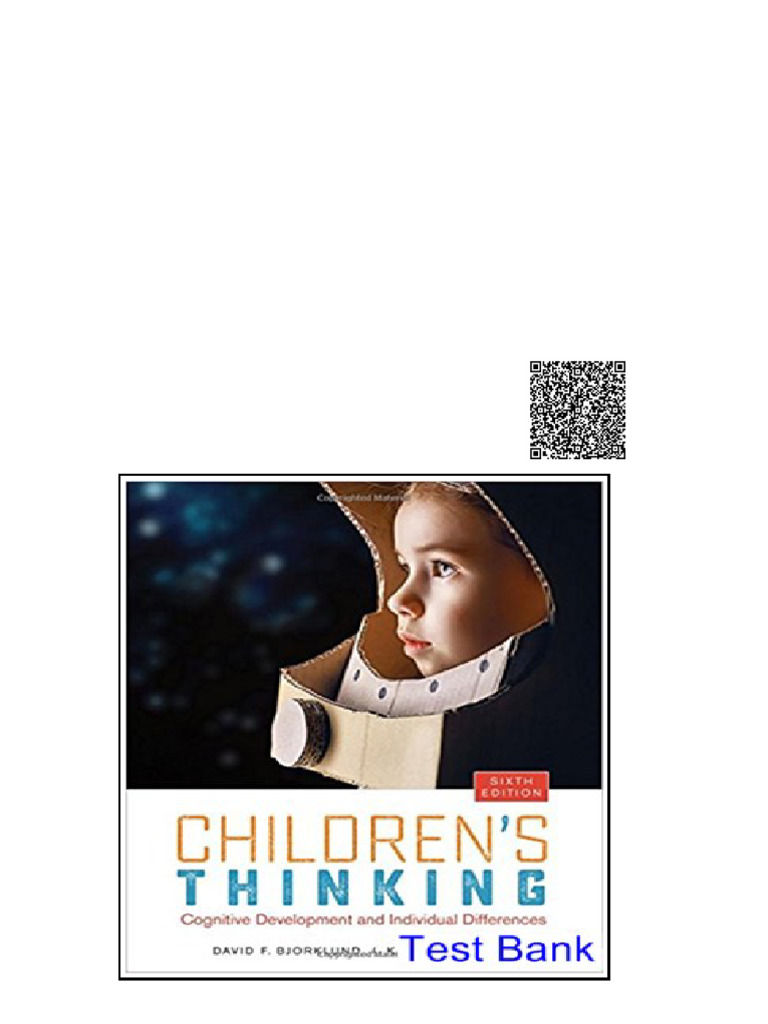Childrens Thinking Cognitive Development and Individual Differences 6th ...
