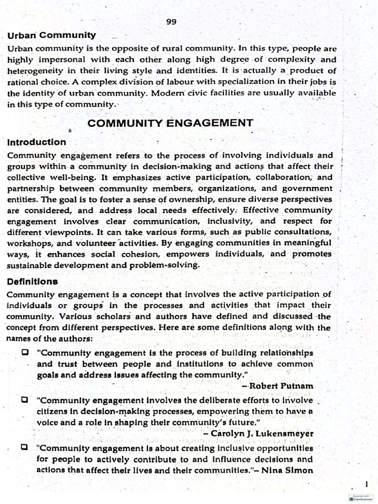 Community Engagement | PDF