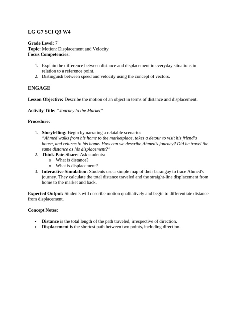 Lesson Plan Q3 WK4 | PDF