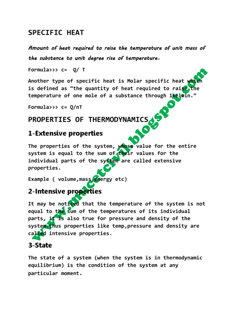 Basic Electro MECHANICAL Engineering Notes PDF Gases Heat