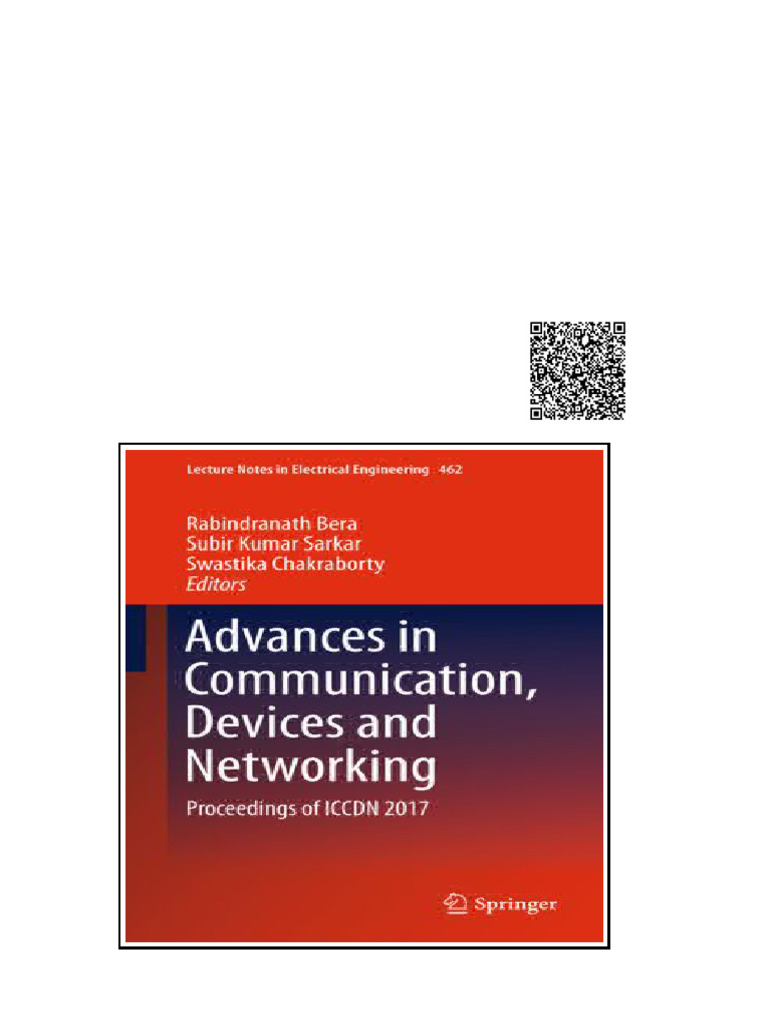 Advances in Communication Devices and Networking 1st Ed Rabindranath ...