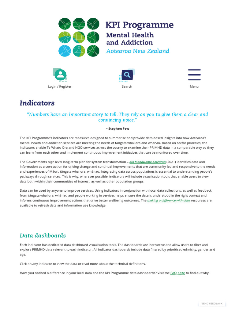 Indicators - MH&a KPI Programme | PDF | Performance Indicator ...