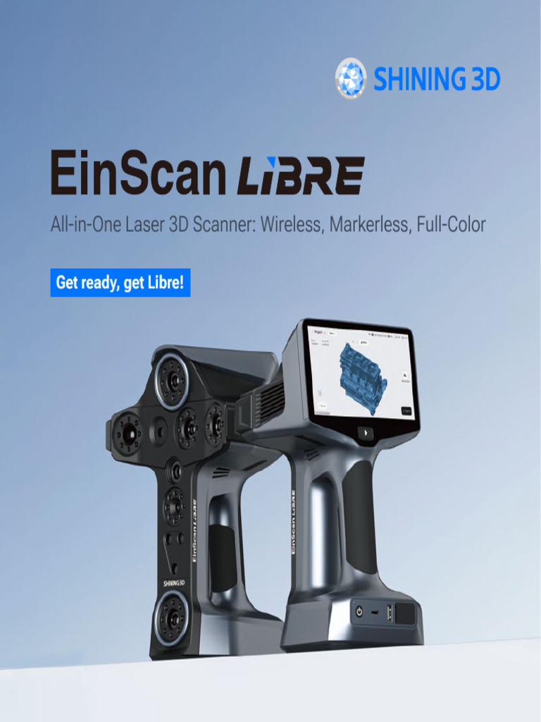 Brochure WEB - EinScan Libre EN PDF | PDF | Infrared | Image Scanner