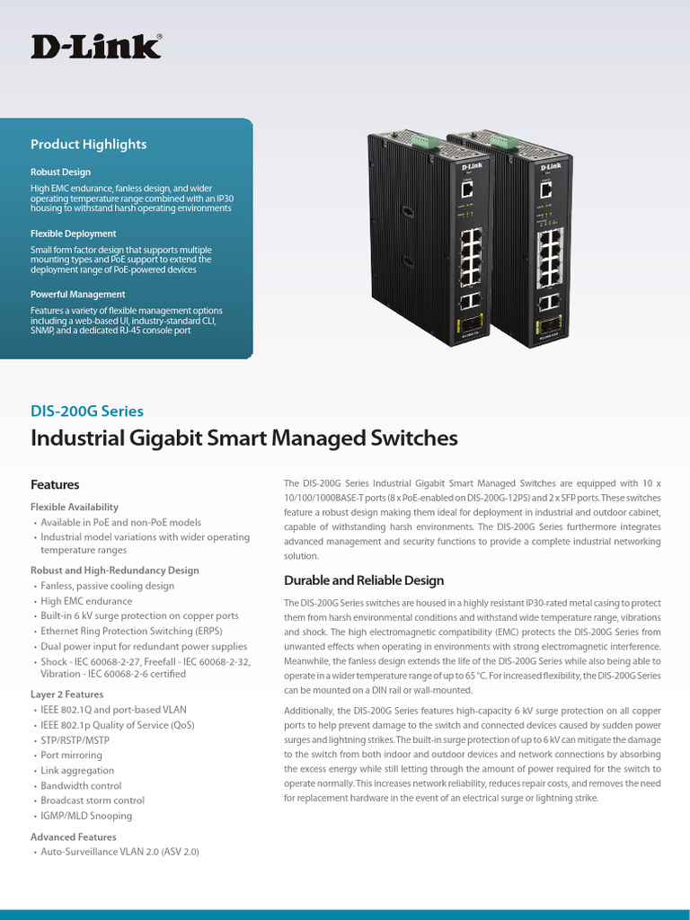 DIS 200G Series Switches | PDF