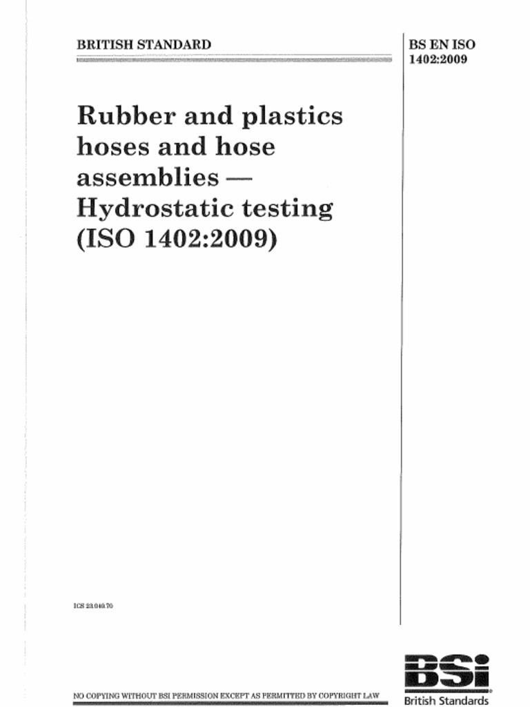 BS en Iso 1402-2009 | PDF