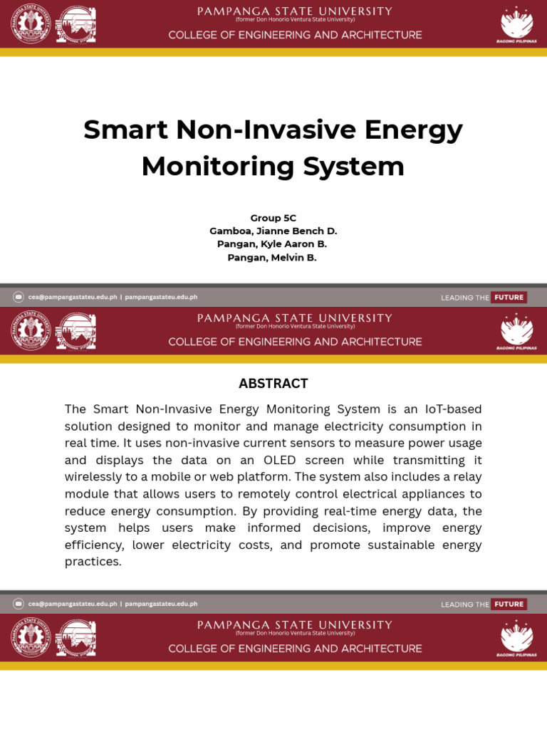 Smart Non-Invasive Energy Monitoring System | PDF