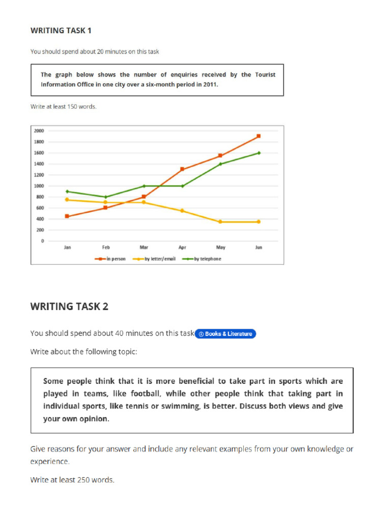 Writing Test 1 | PDF