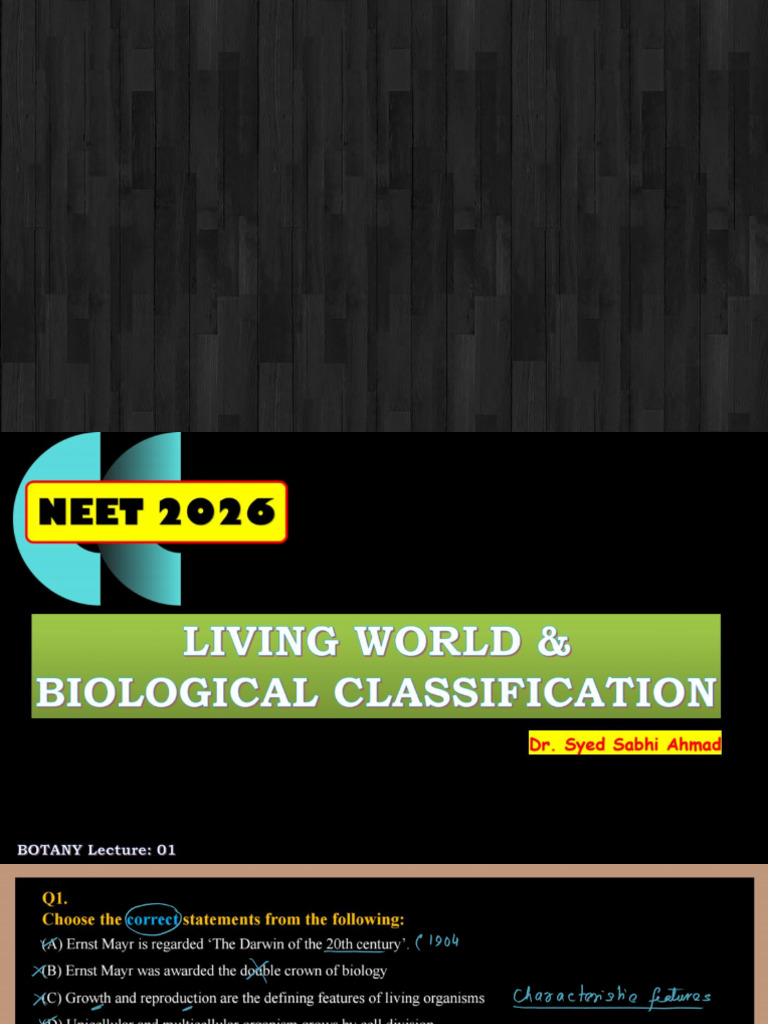 Living World & Biological Classification Board File | PDF