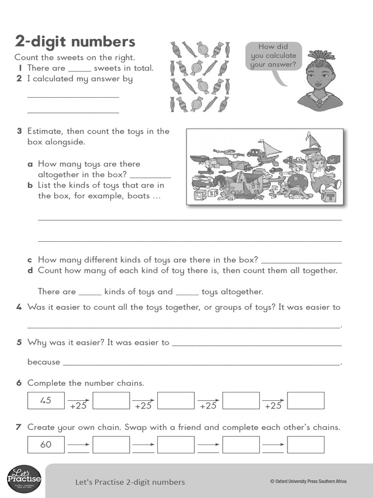 Grade 4 Mathematics Lets Practise 2 and 3 Digit Numbers With OUP | PDF