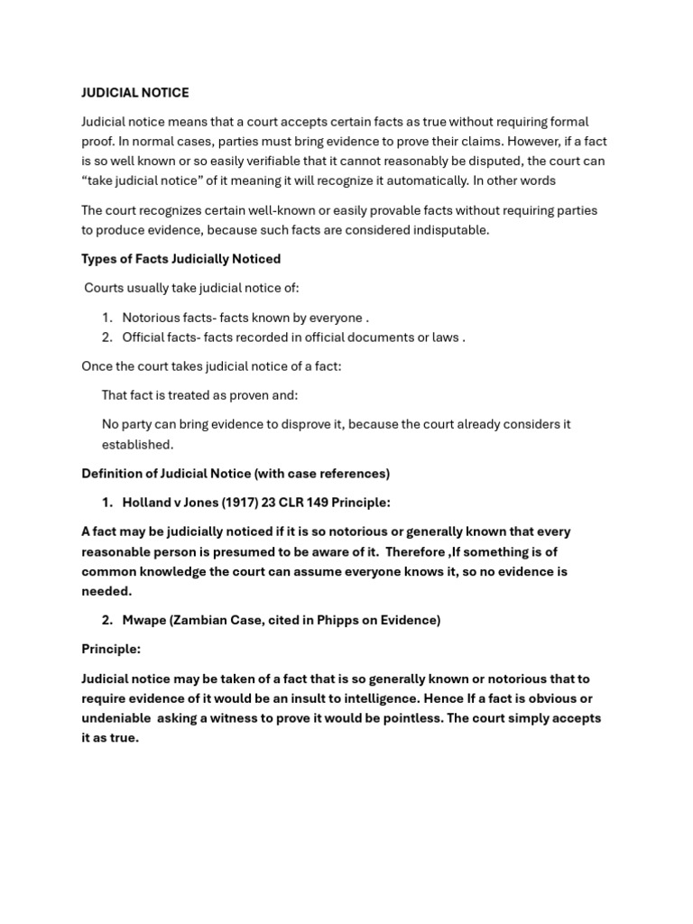 Judicial Notice | PDF