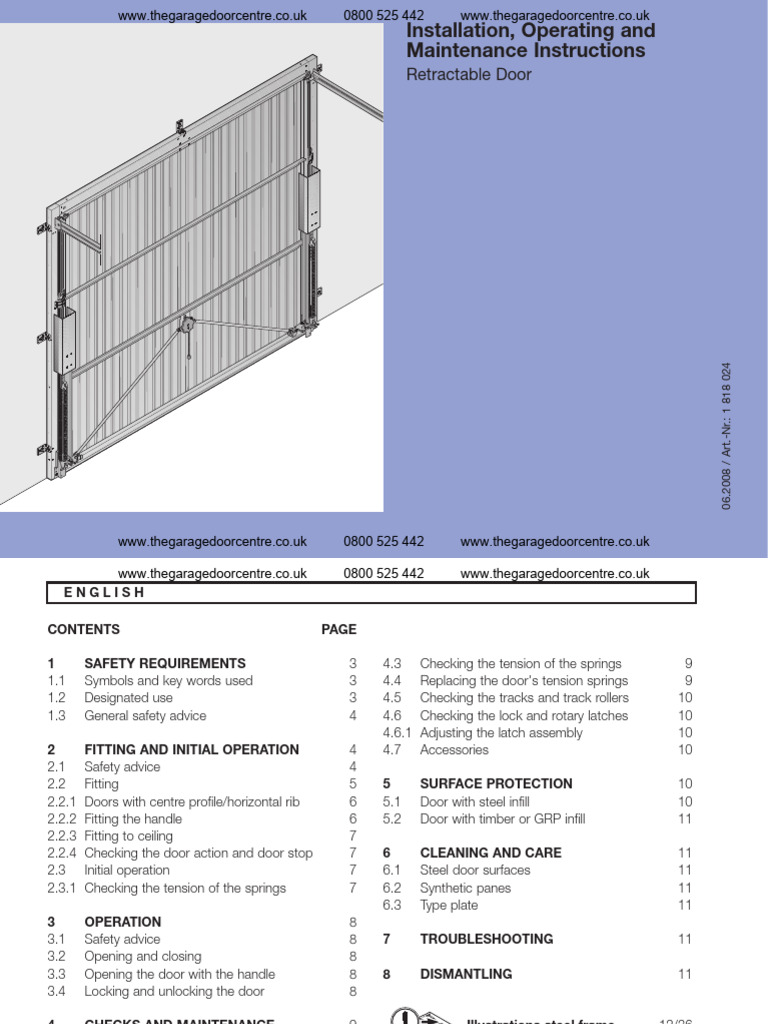 Hormann Series 2000 Fitting Instructions | PDF | Door | Paint