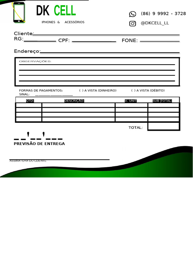Nota DK Cell | PDF