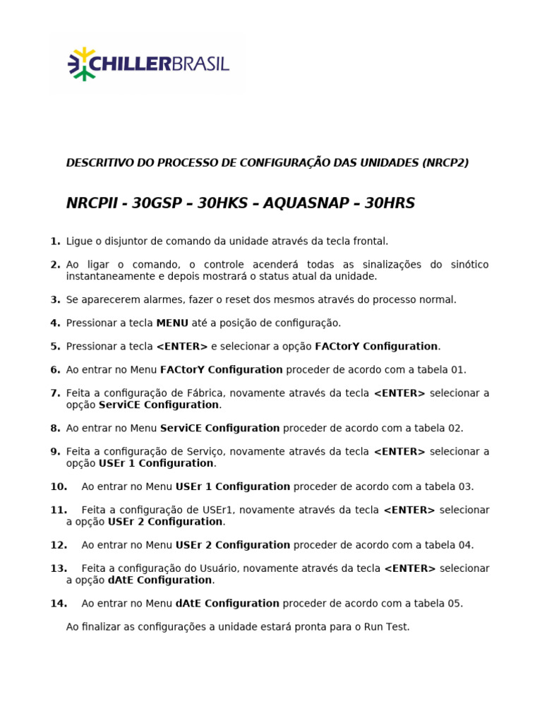 Procedimentos Configuraçao NRCP II 1 | PDF