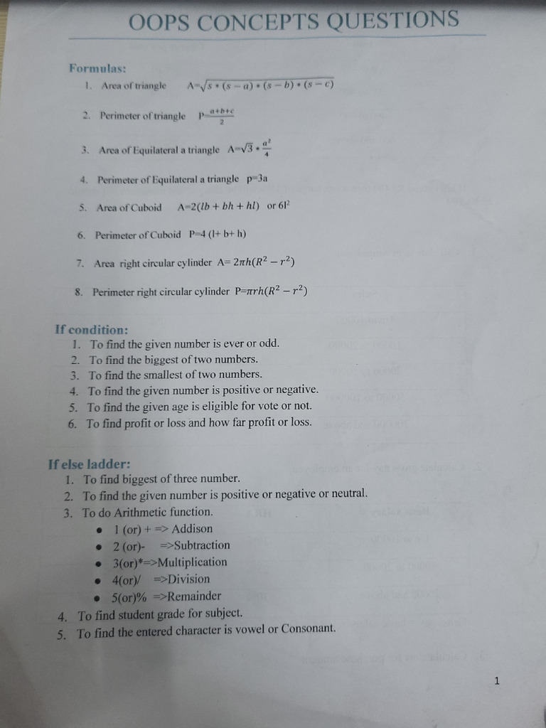 Oops-1 Java | PDF