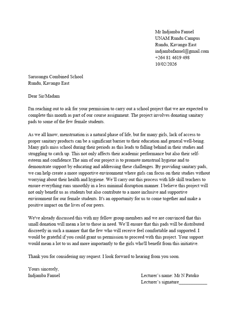Group Letter | PDF