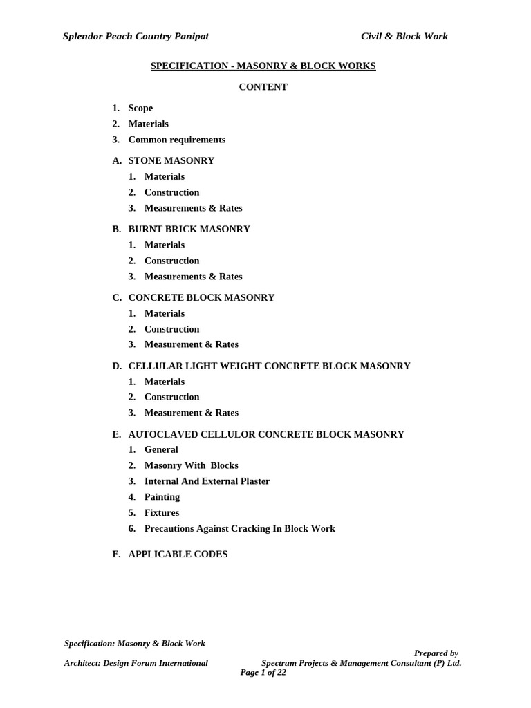 Block Work | PDF