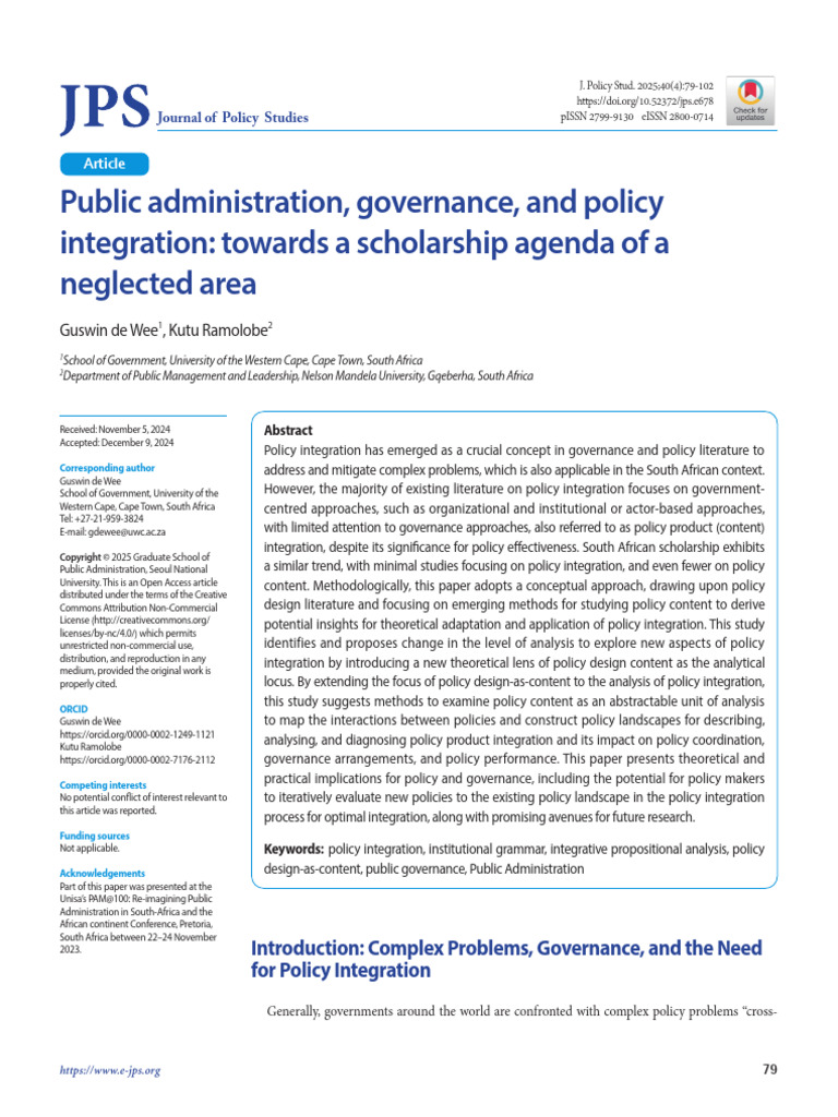 Wee Public Administration | PDF