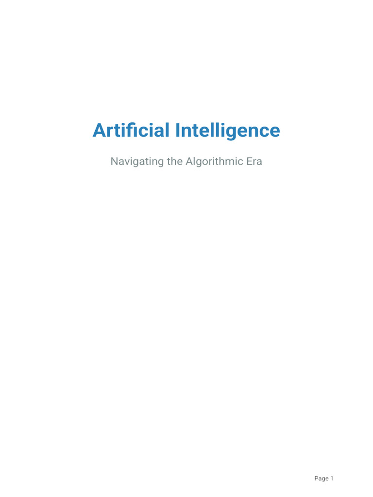 Artificial Intelligence | PDF