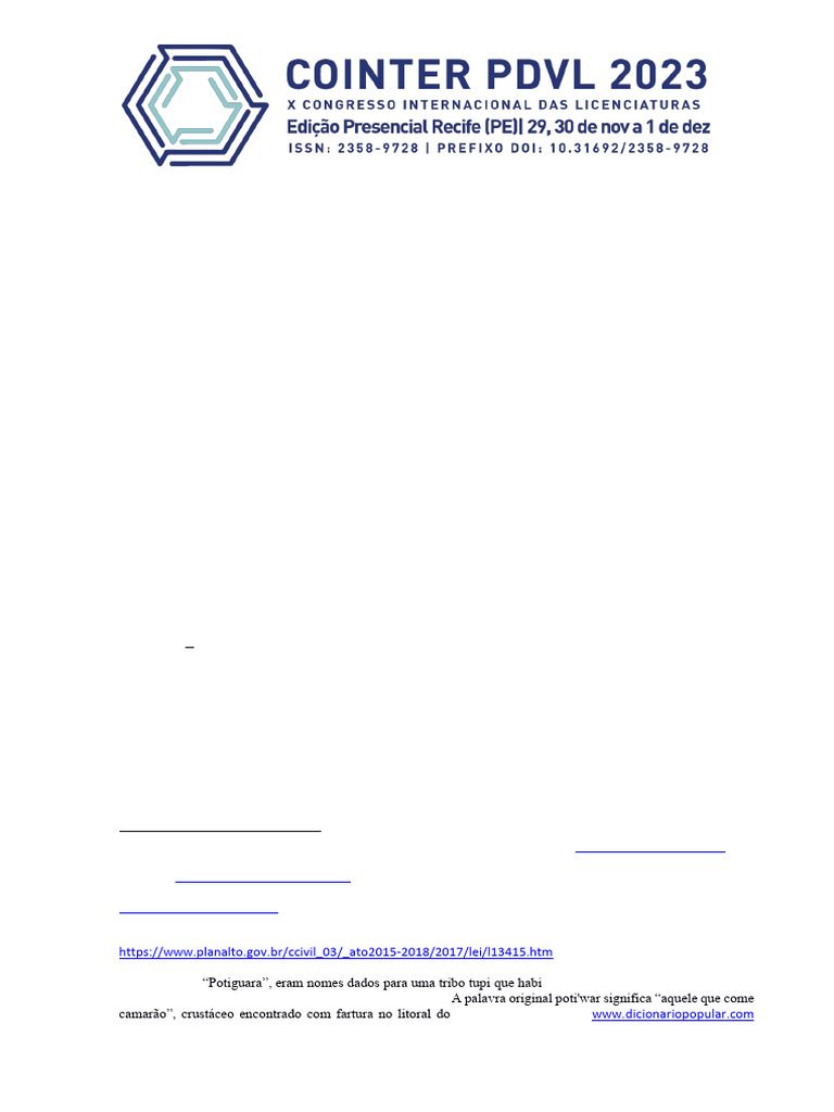 Velasco Macedo Abrantes-Mostra MD Cointer Com Ident Autores | PDF