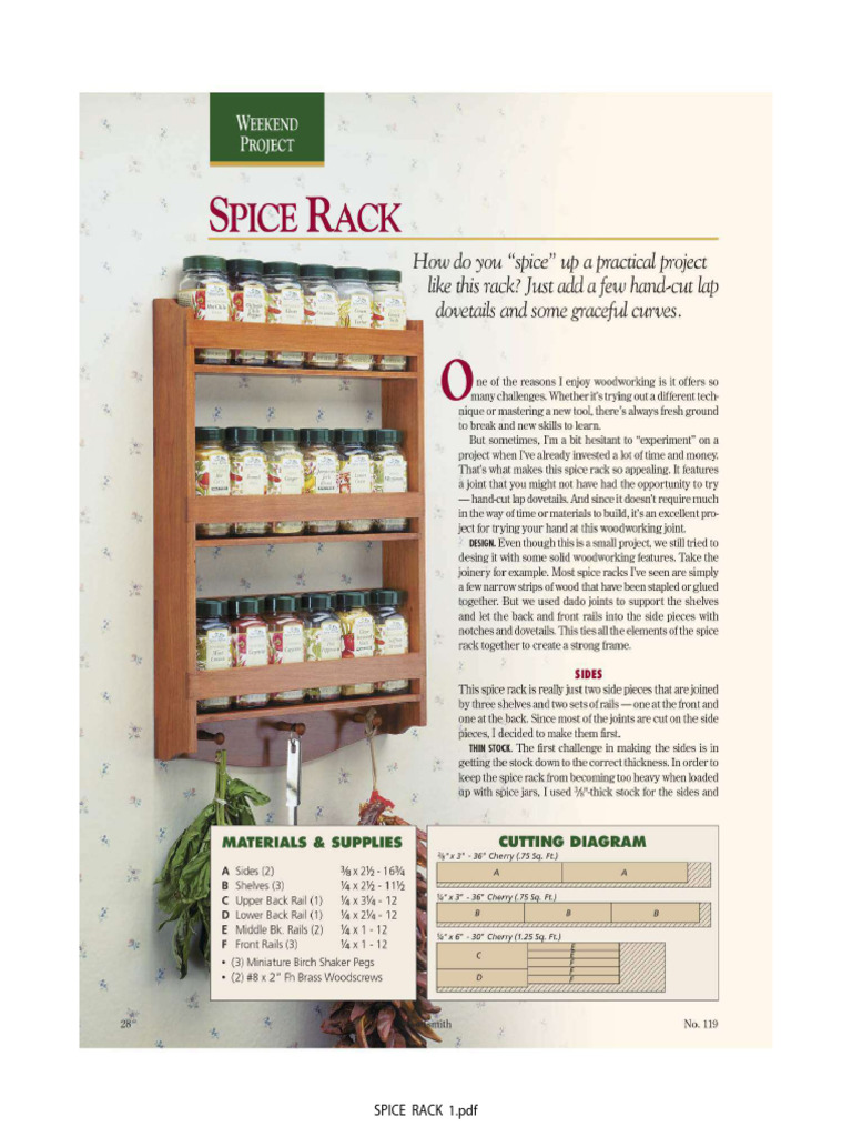 Spice Rack. | PDF