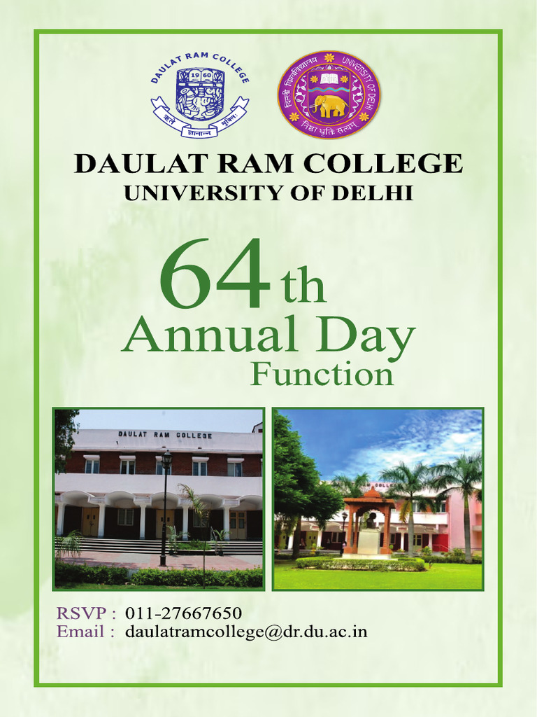 64th Annual Day Function | PDF