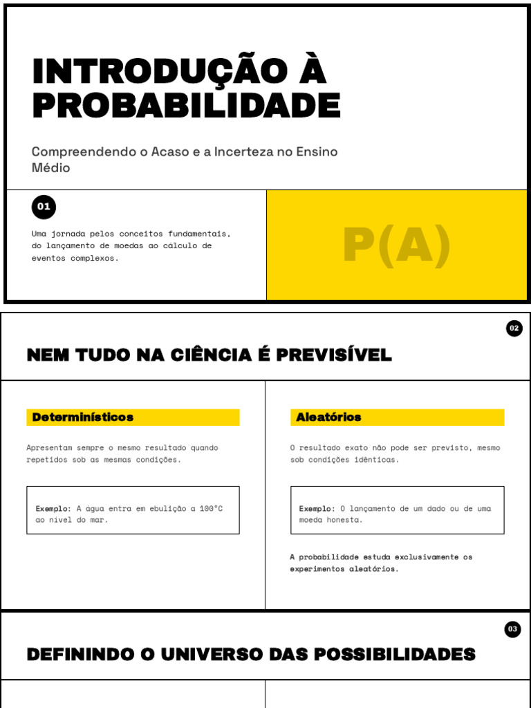 Introdução À Probabilidade Do Acaso À Matemática | PDF