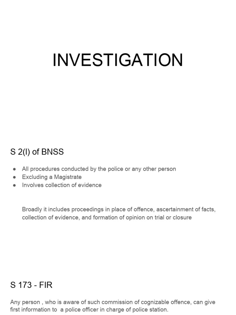 Investigation | PDF