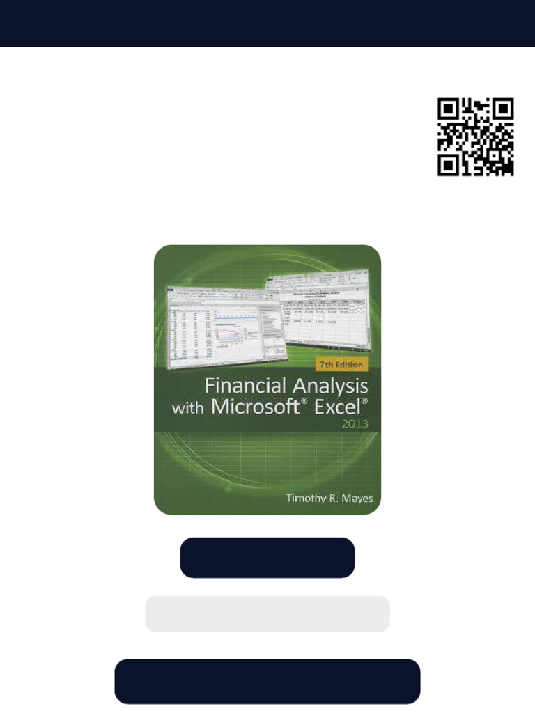Financial Analysis With Microsoft Excel 7th Edition Timothy R. Mayes ...