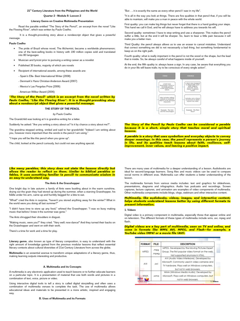 Lecture - Module 8 | PDF
