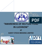"Awareness of Mutual Fund in Lucknow": AT Karvy Stock Broking Limited