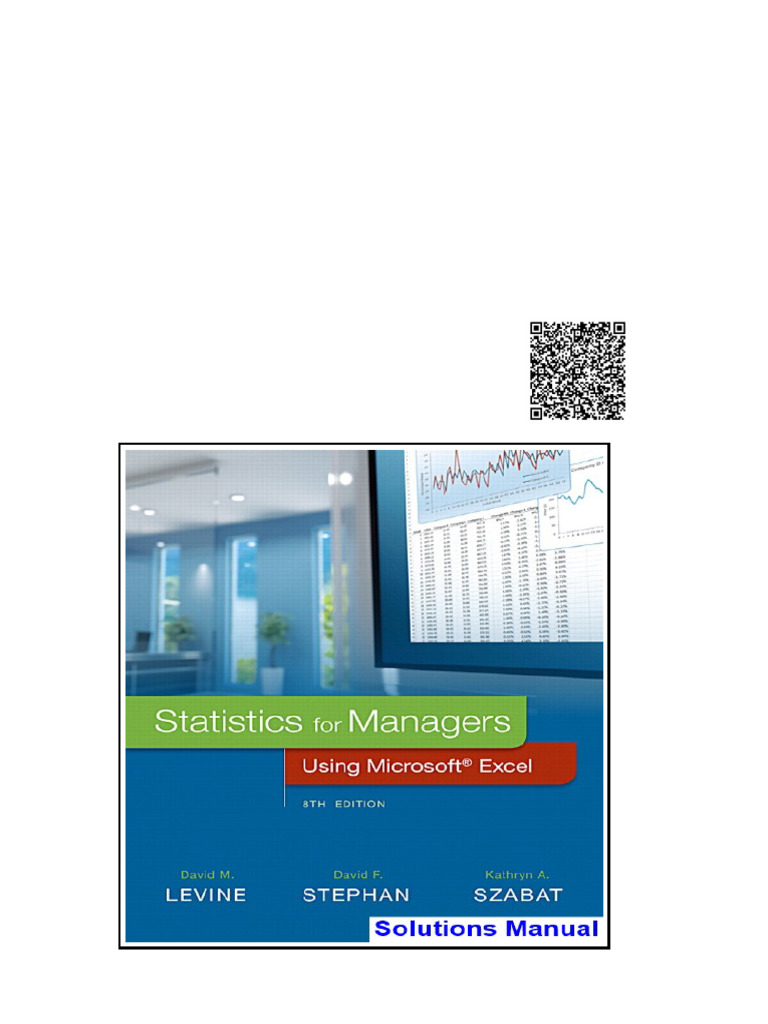 Statistics For Managers Using Microsoft Excel 8th Edition Levine ...