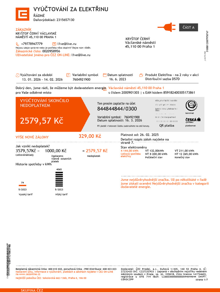Czech Bill PDF | PDF