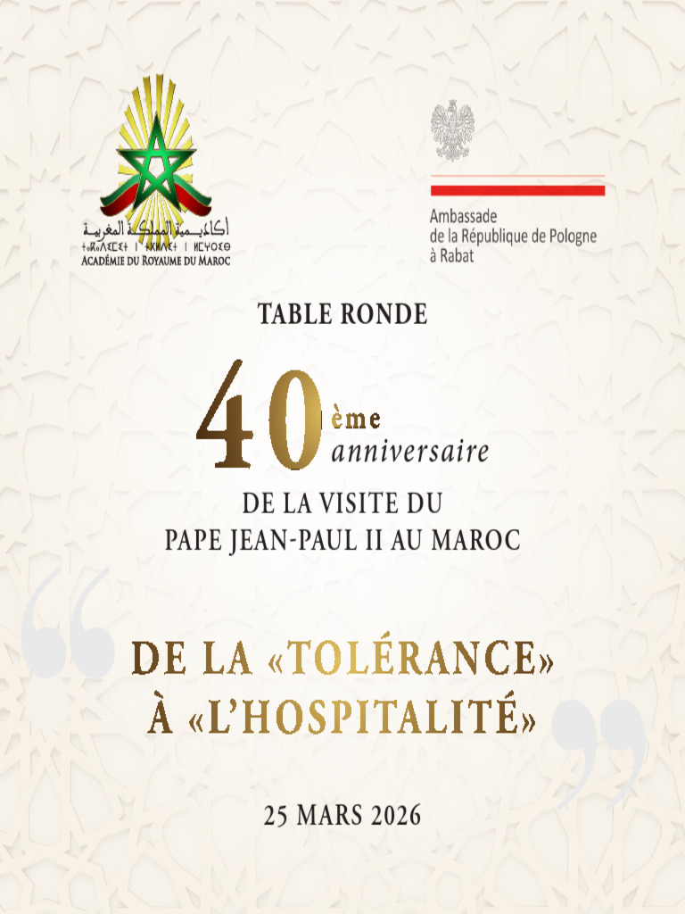 Invitation Programme - Table Ronde Pologne - 25 Mars 2026 | PDF