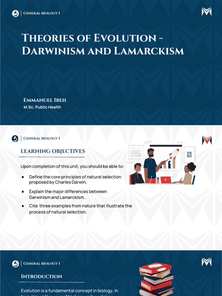 Theories of Evolution Darwinism and Lamarckism | PDF
