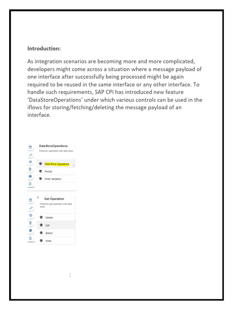 Data Store Operations | PDF