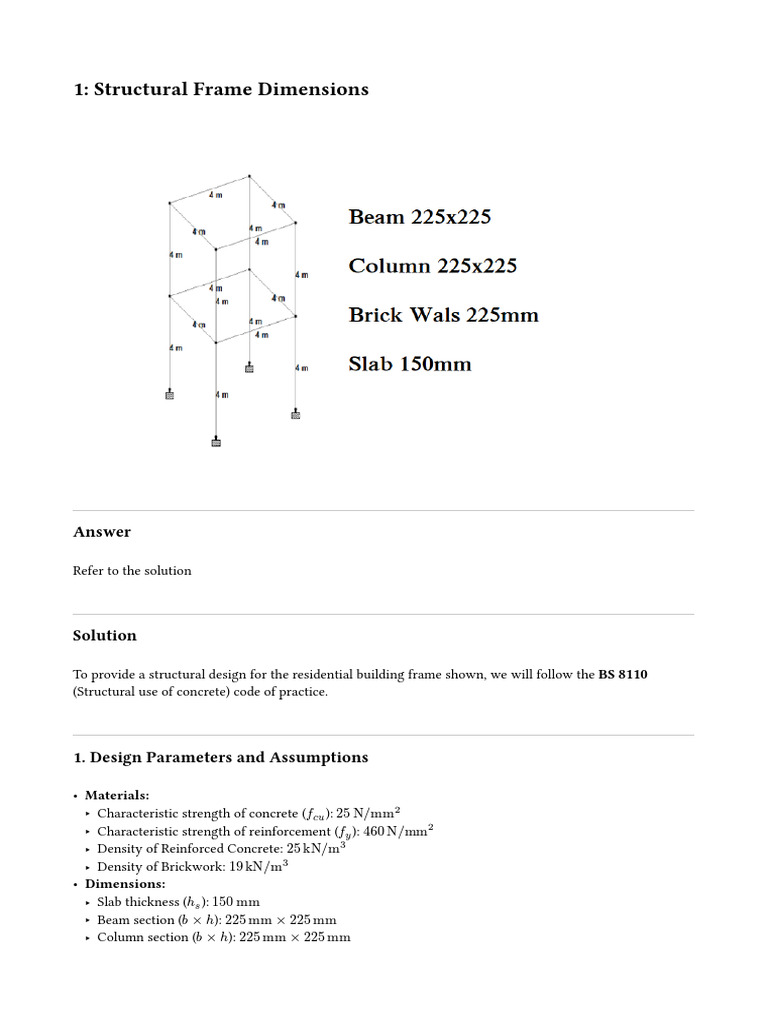 Gpai 20260315 1 Structural Frame Dimensions | PDF | Beam (Structure ...