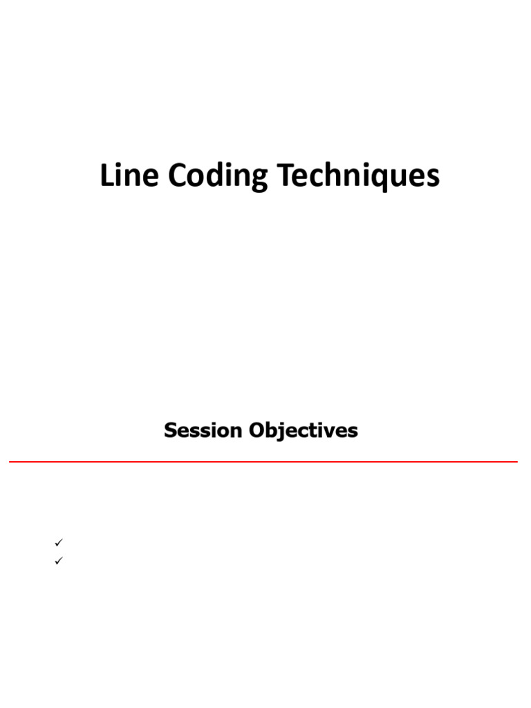 Line Coding Schemes1 | PDF | Digital Signal | Computing