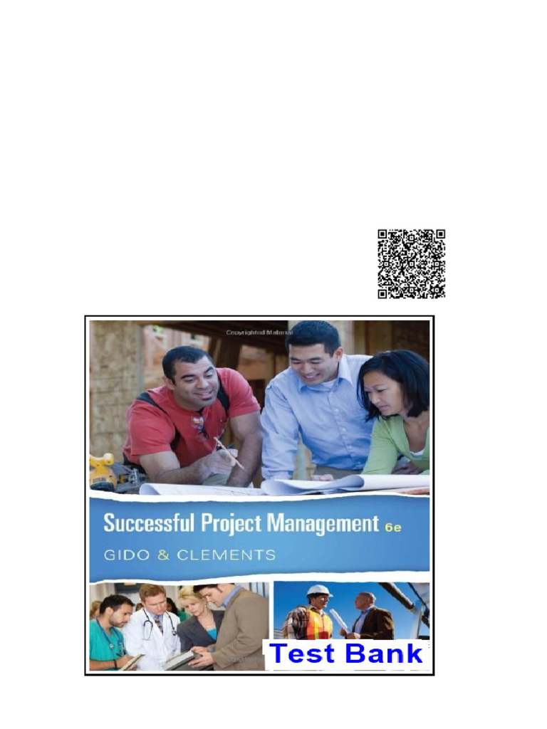 Successful Project Management 6th Edition Gido Test Bank | PDF