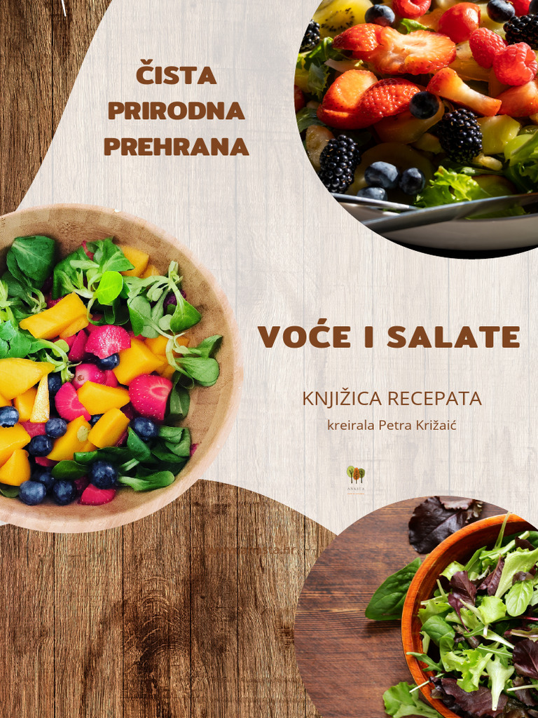 Knjižica Recepata Za Obroke Čiste Prirodne Prehrane | PDF