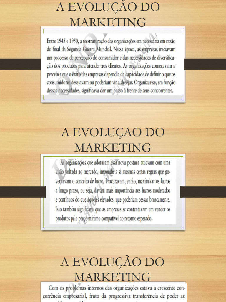A Evolução Do Marketing | PDF