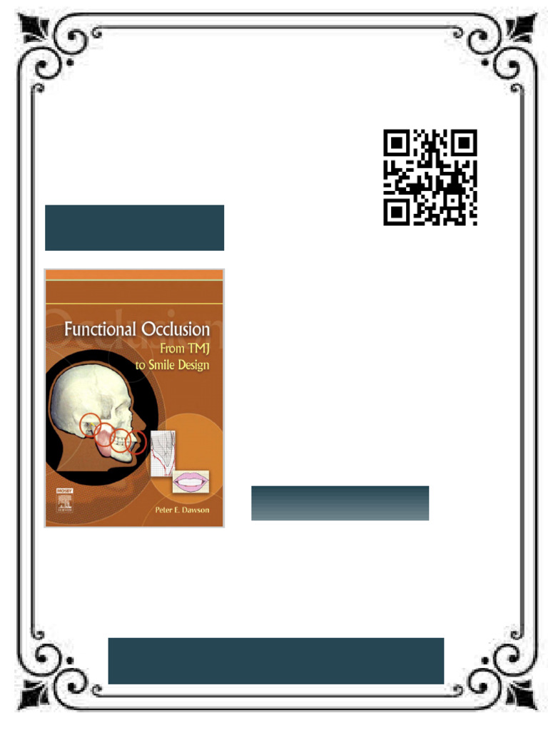 Functional Occlusion From TMJ To Smile Design 1st Edition by Peter