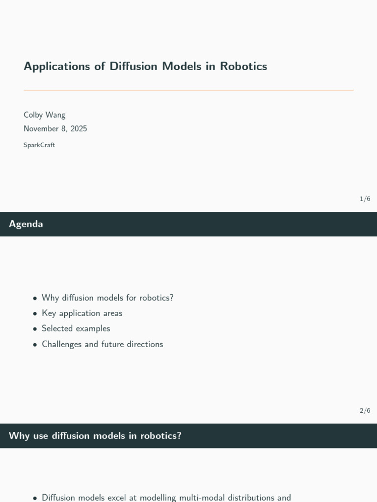 Diffusion and Robotics | PDF