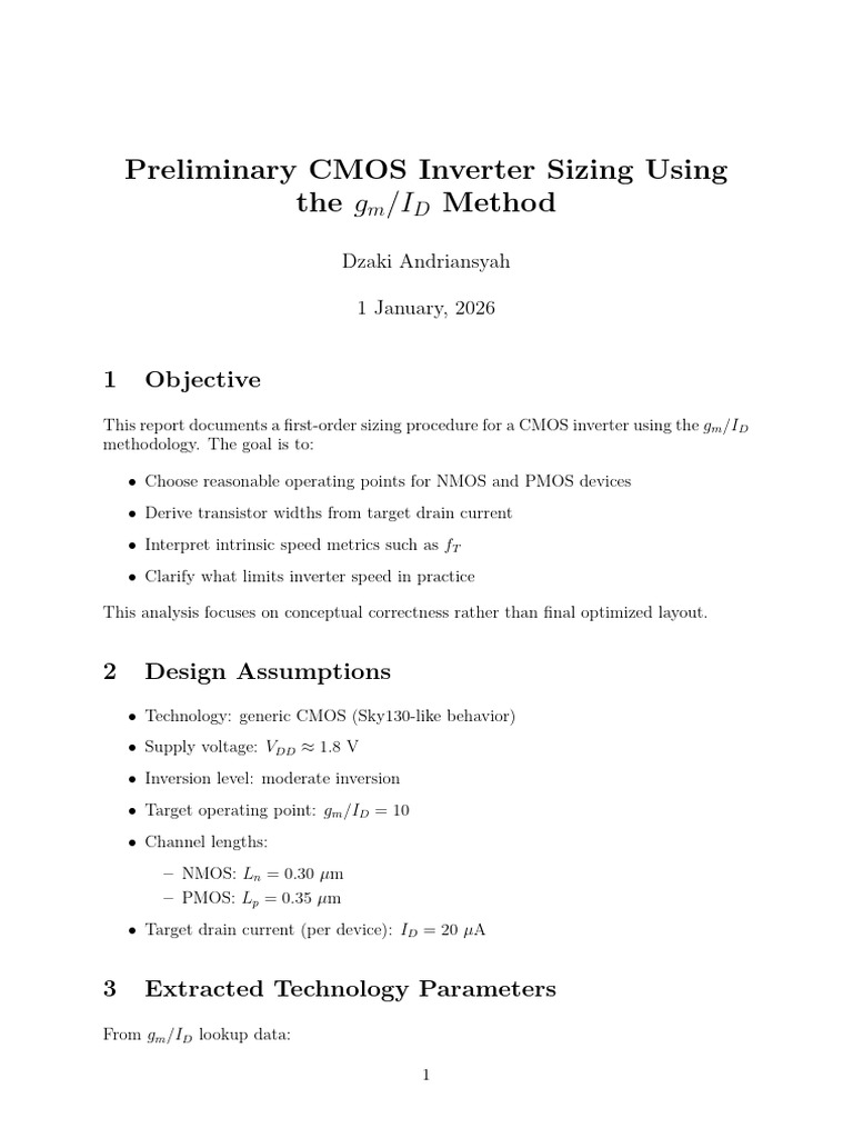 Gmid Inverter Layout | PDF