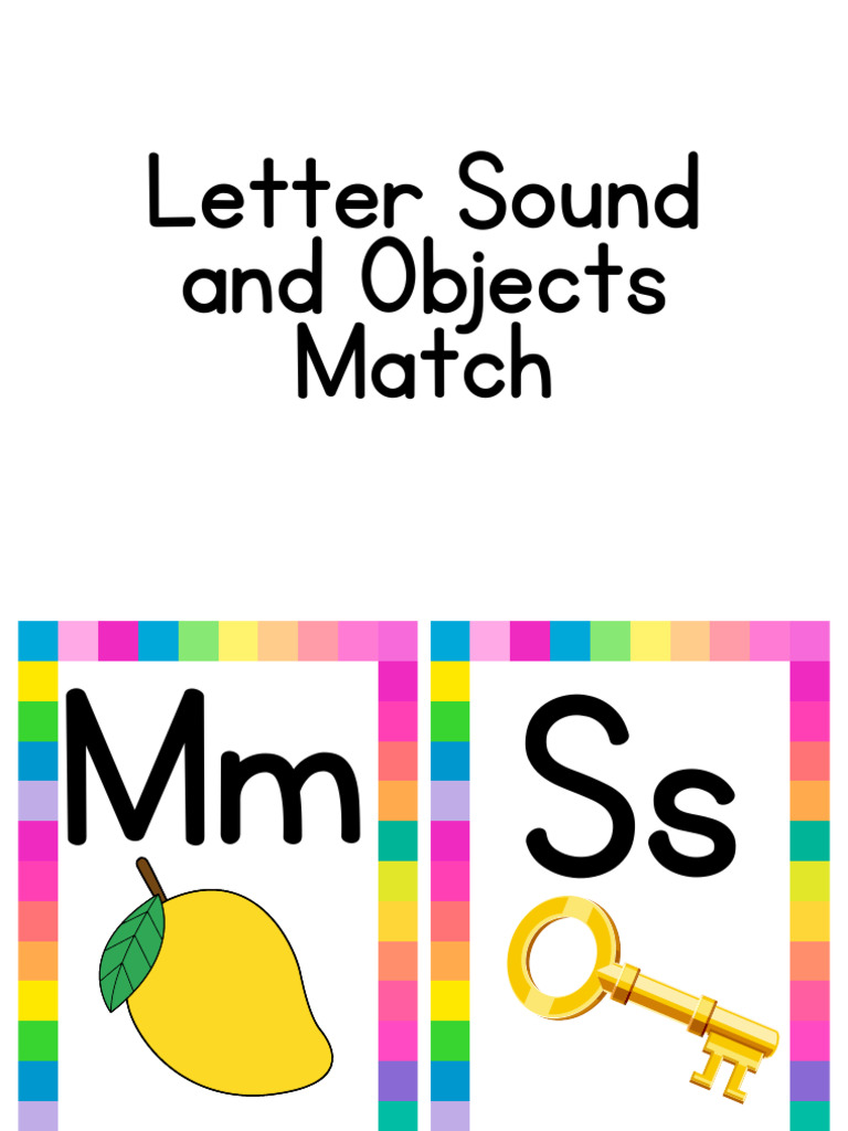 Letter Sound and Objects Match | PDF