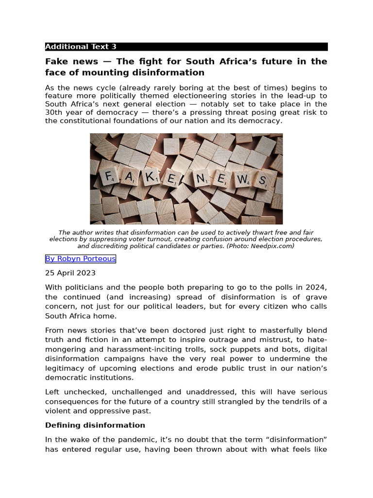 Assessment 3 Additional Text 3 | PDF