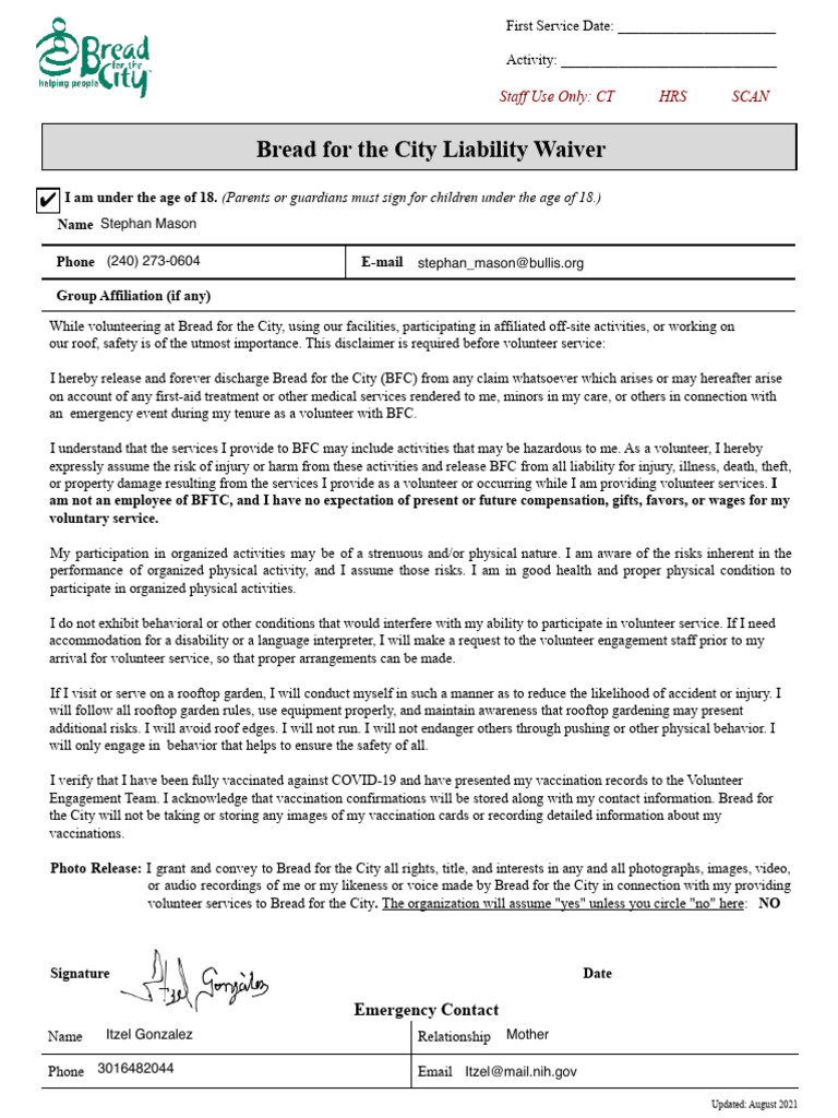 Kami Export - Interactive 2021 BFC Liability Waiver | PDF