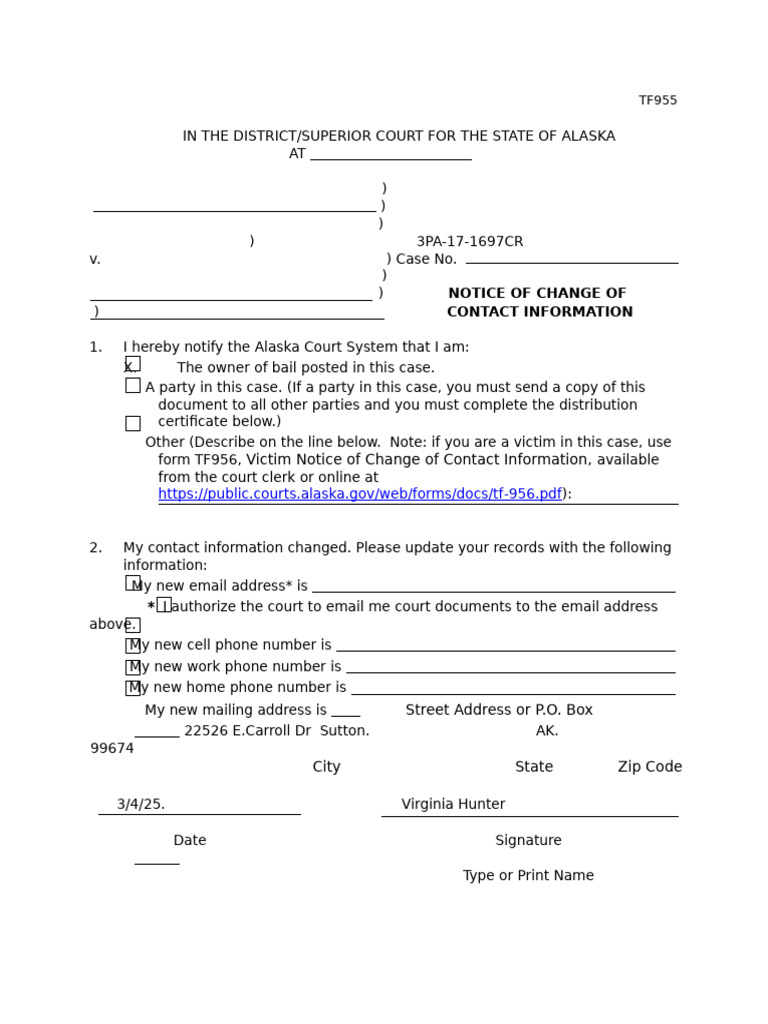 TF955 - Copy Change of Infro | PDF